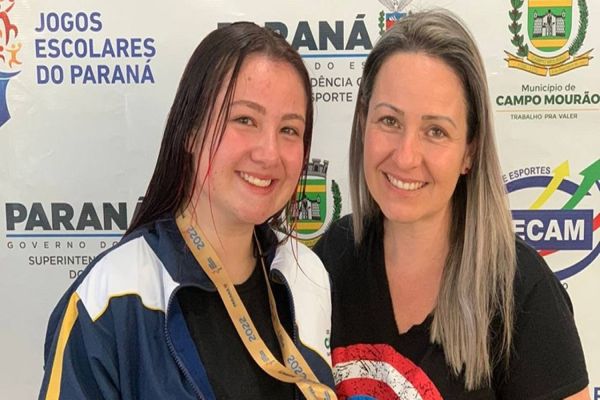 Paratleta de Cascavel conquista dois ouros na natação nos Jogos Escolares