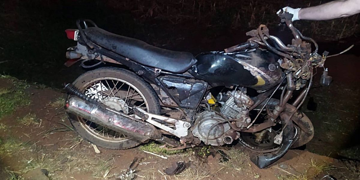 Motociclista de 34 anos morre após violenta colisão na PR-585 em São Pedro do Iguaçu