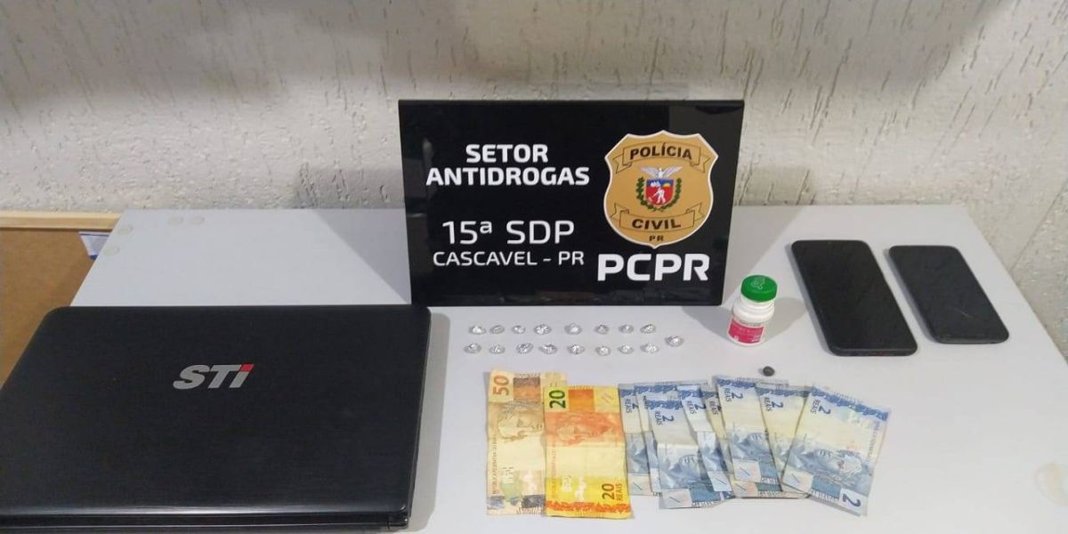 GDE detém traficante, usuário e apreende drogas no Bairro Santa Cruz