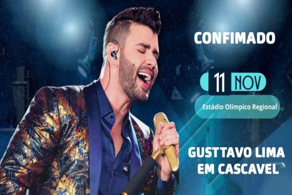 Confirmado Gusttavo Lima em Cascavel