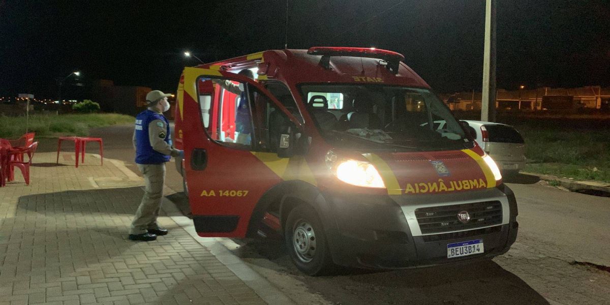 Homem é alvejado por disparos de arma de fogo em face no Loteamento Belmonte em Cascavel