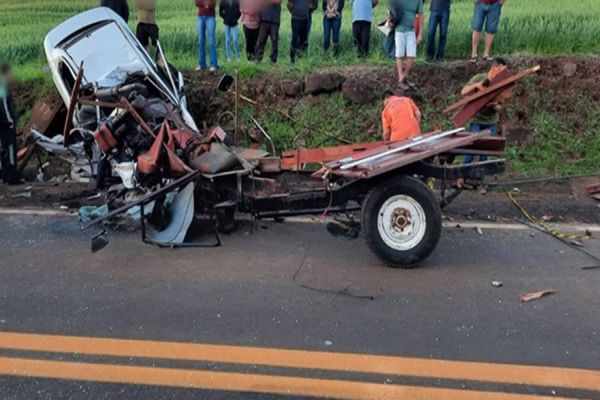Grave acidente deixa três mortos e quatro feridos na PR-281, em Planalto