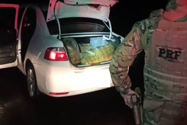 Imagem referente a notícia: Capulho de maconha é apreendido pela PRF em Cascavel