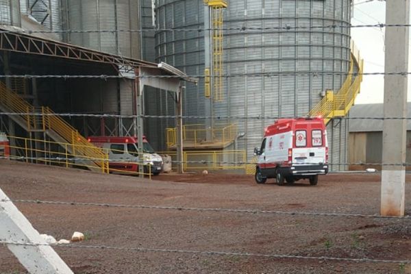 Rapaz morre soterrado em silo de cooperativa no distrito de Palmitolândia em Tupãssi