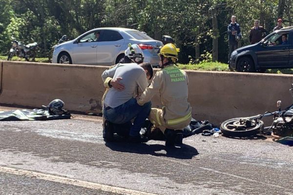 Imagem referente a notícia: Identificada a vítima fatal de violenta colisão entre moto e caminhão na PRc-467 em Cascavel