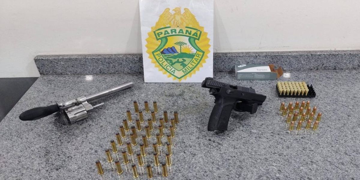 Homem de 33 anos é detido após ameaçar chaveiro com arma de fogo no centro de Cascavel