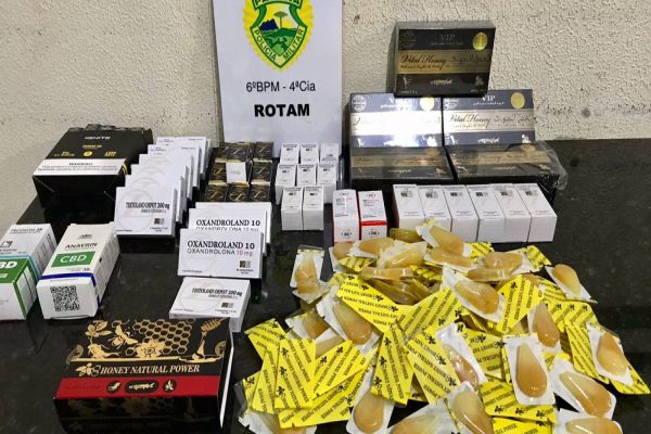 Homem é detido pela Rotam por tráfico internacional de medicamentos na BR-369 em Corbélia