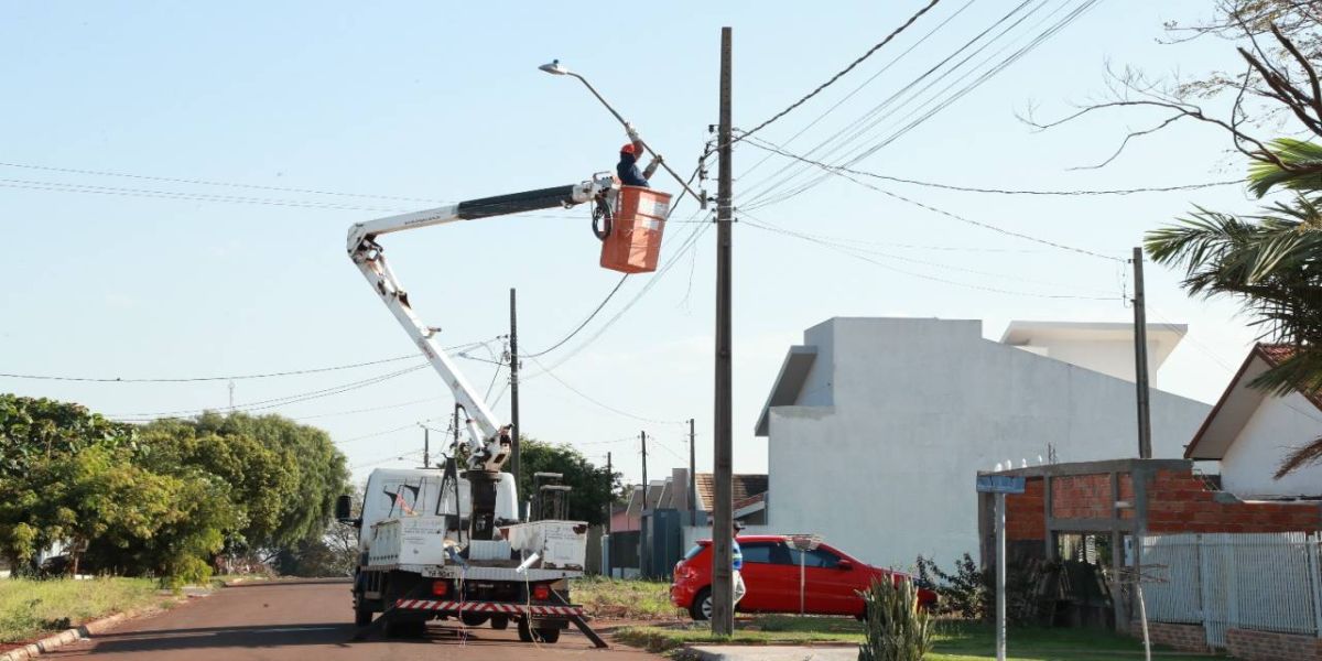 Distrito de Sede Alvorada conta com 100% de iluminação pública em LED