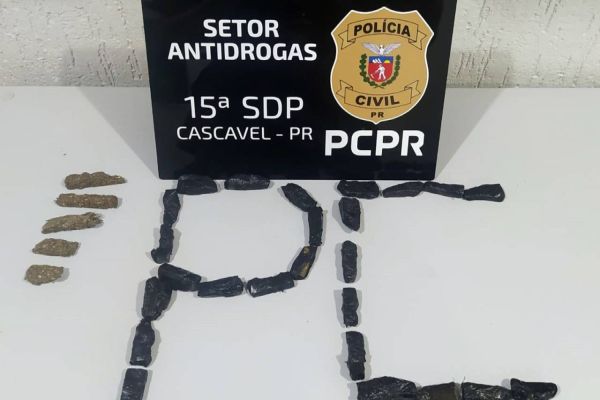 Jovem é detido pelo GDE por tráfico de drogas no Bairro Parque dos Ipês