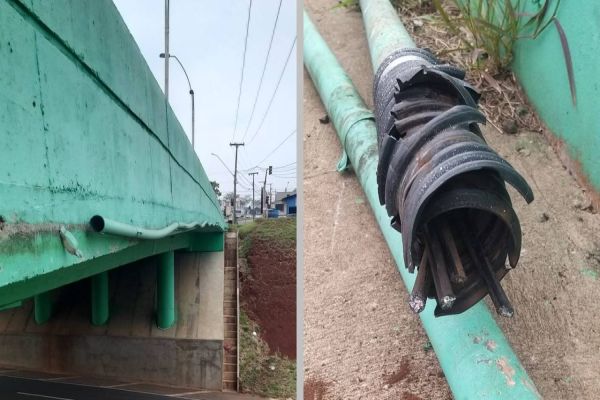 Furtos de fios: Semáforos da Avenida Rocha Pombo com a PRc-467 ficam inoperantes