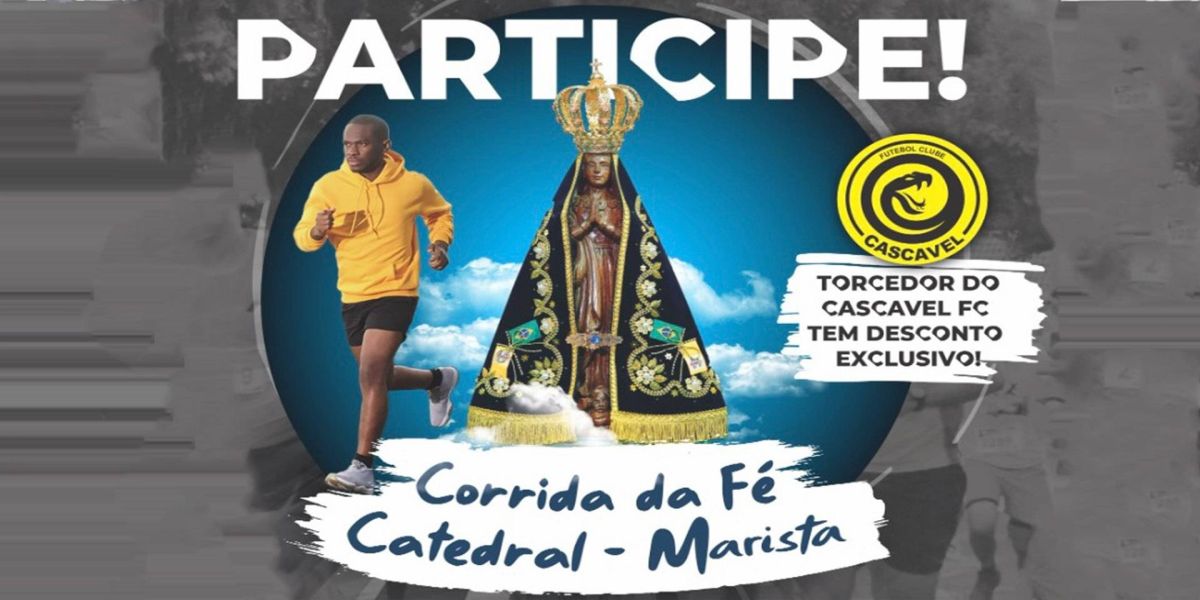 Torcedor do FC Cascavel tem desconto exclusivo na Corrida da Fé