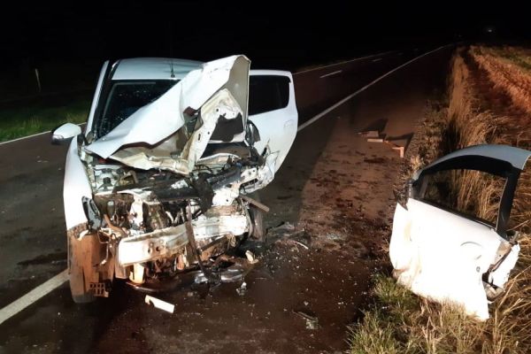 Condutor morre após invadir na contramão e se envolver em dois gravíssimos acidentes na BR-467