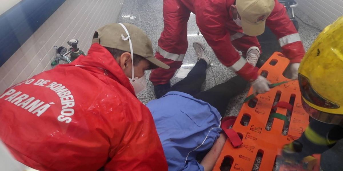 Brigada de Incêndio do HUOP, Bombeiros e Transitar realizaram Simulado de Plano de Abandono de Área