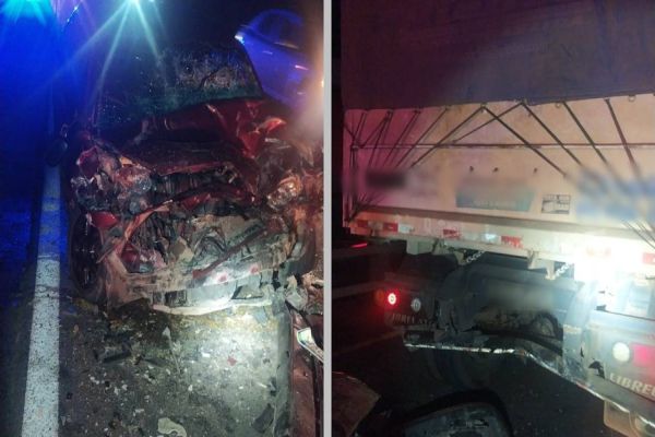 Homem de 62 anos morre após violenta colisão traseira na BR-277 em Porto Amazonas