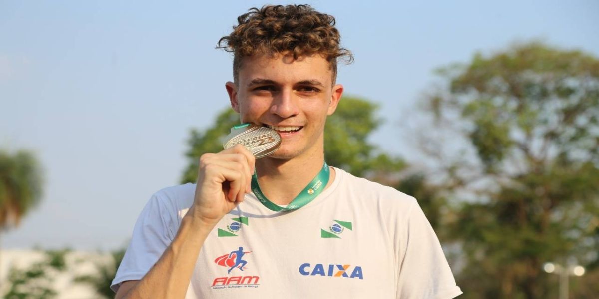 Velocista campeão dos Jogos da Juventude quer chegar nas Olimpíadas para representar o Brasil