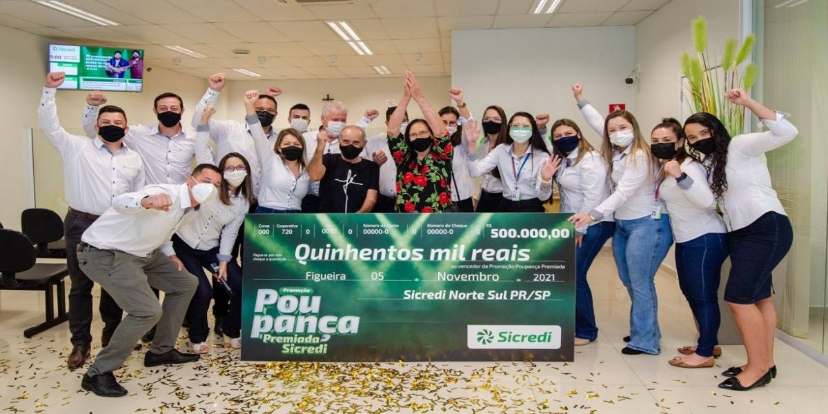 Campanha do Sicredi celebra mês da poupança com sorteio especial de meio milhão de reais