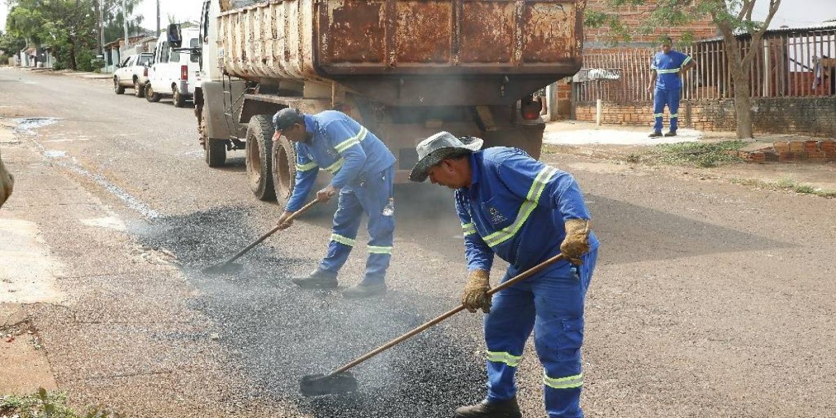 Sesop inicia mais uma etapa de obras de tapa-buracos na região norte de Cascavel
