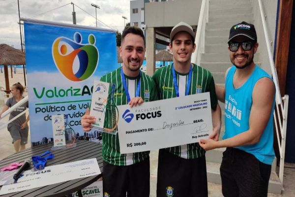 Em clima de festa, servidores participam do 1º Torneio de Beach Tennis