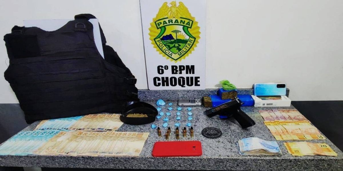 Duas pessoas são detidas por tráfico de drogas em Cascavel