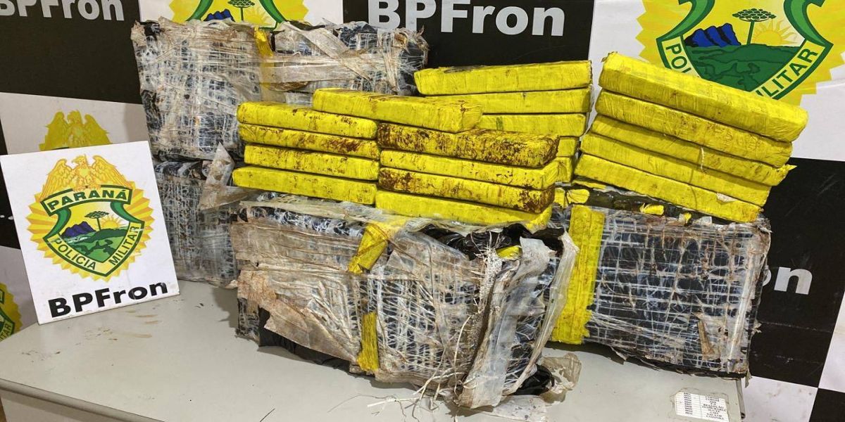 BPFRON apreende 80 kg de substância análoga à maconha em Guaíra