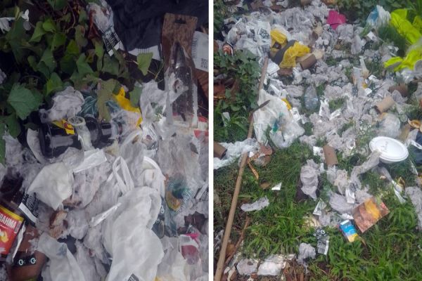 Imagem referente a notícia: Moradores de Bairro Esmeralda reclamam de descarte irregular de lixo na Rua Topázio