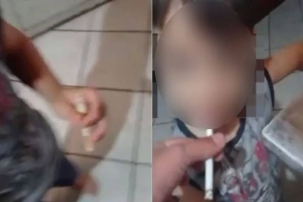 Imagem referente a notícia: Pai oferece cigarro e cocaína para filho de 4 anos no Paraná; Polícia Civil vai investigar