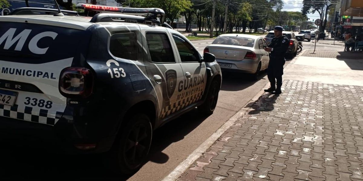 VW/Voyage furtado no centro de Cascavel é recuperado pela Guarda Municipal