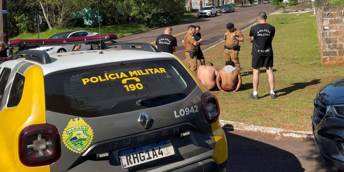 Dois indivíduos são detidos por instrutores e alunos da 3º Esfaep durante corrida no Lago Municipal