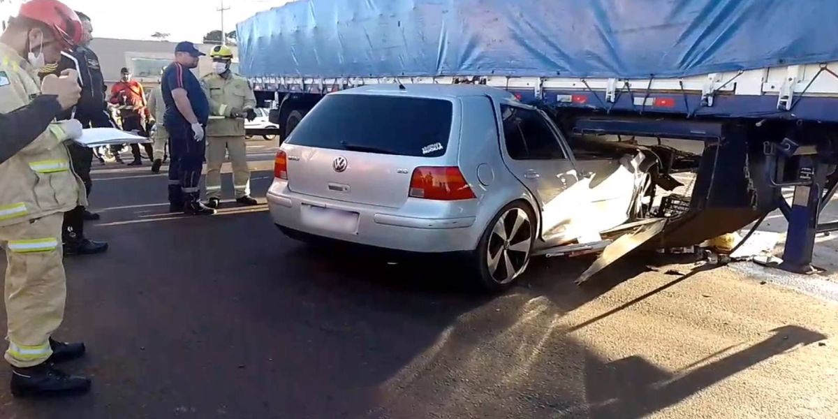 Violenta colisão de trânsito na rodovia BR-277, deixa uma vítima fatal