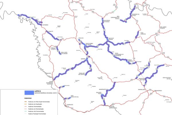 Seis grupos disputam conservação de 1,4 mil km de rodovias do Oeste e Sudoeste