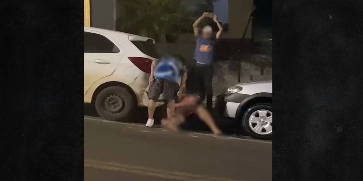 Revoltante: Homem é violentamente agredido a pedradas por jovens em Chopinzinho