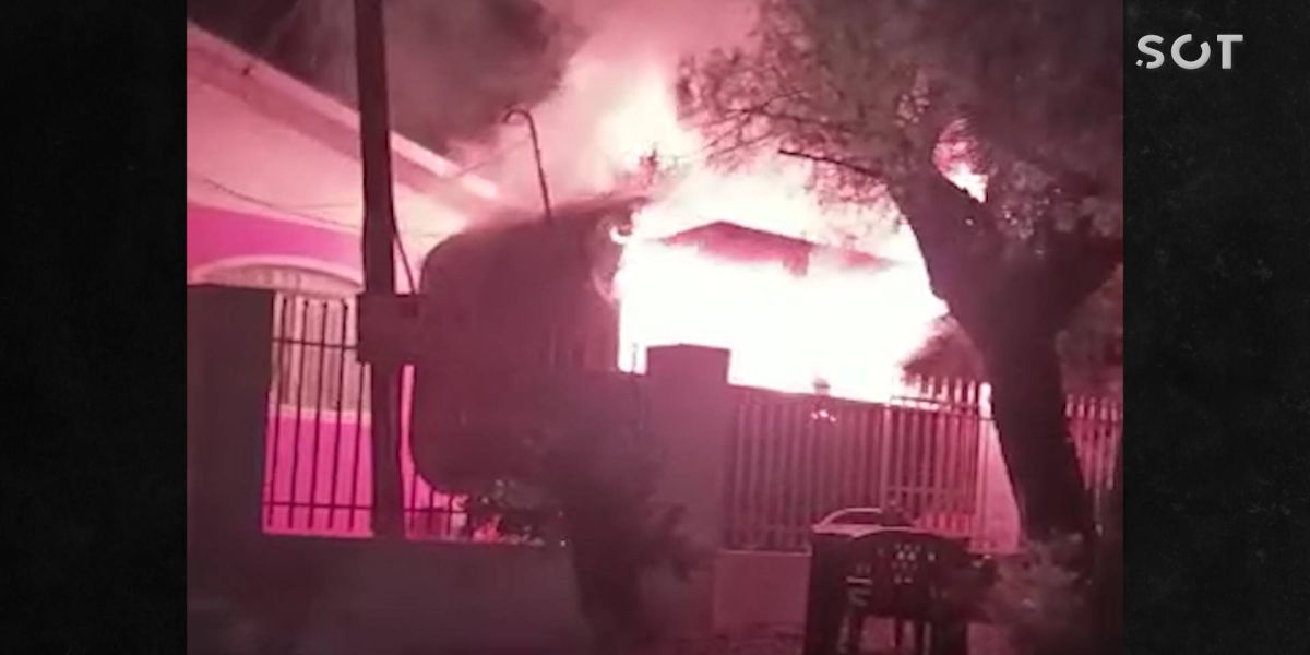 Trailer de lanche é destruído por incêndio no dia de inauguração na Vila Tolentino