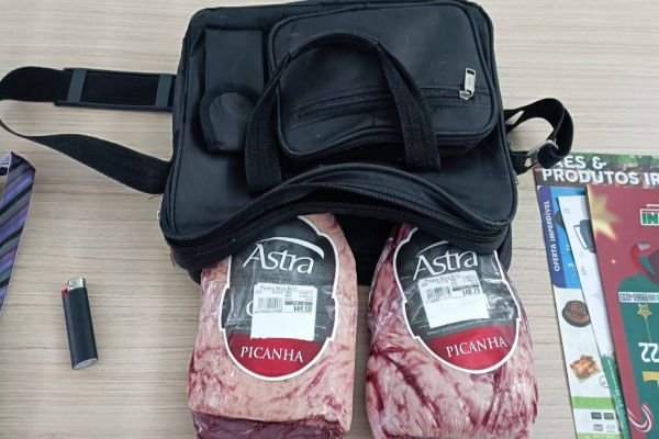 Churrasco Cancelado: Homem é detido após furtar 2 peças de picanha em mercado no Bairro Parque Verde