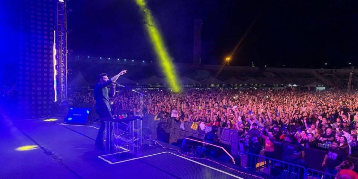 Em show histórico, Gusttavo Lima se apresenta para mais de 15 mil pessoas no Estádio Olímpico
