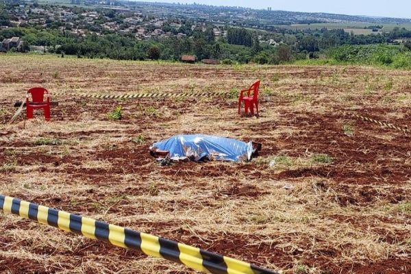 Imagem referente a notícia: Mecânico é morto a tiros no norte do Paraná; Uma câmera de segurança registrou o crime