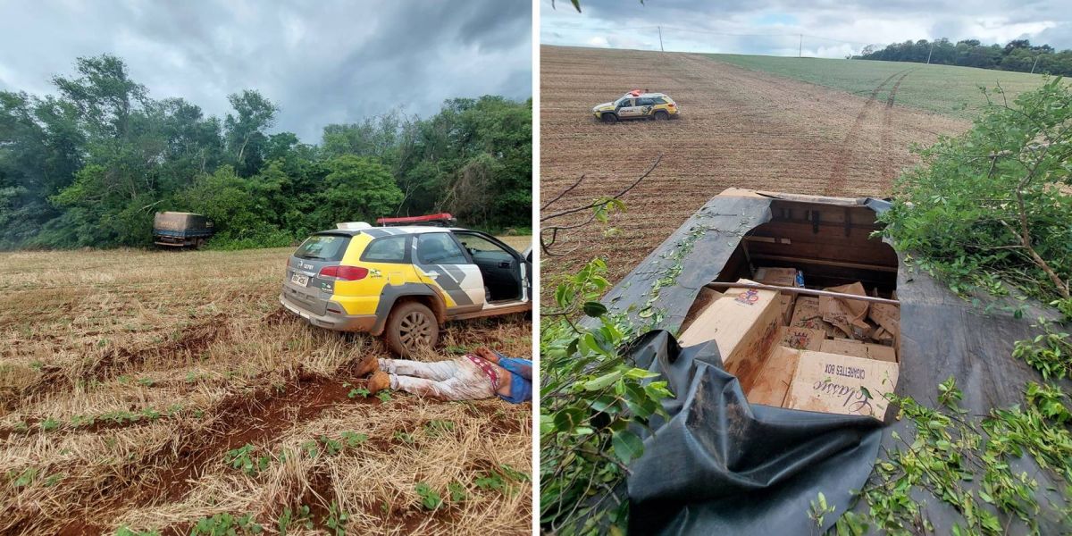 Polícia Militar apreende caminhão carregado com caixas de cigarro contrabandeados em Campo Bonito