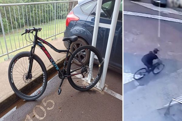 Imagem referente a notícia: Trabalhadora tem sua bicicleta furtada no centro de Cascavel