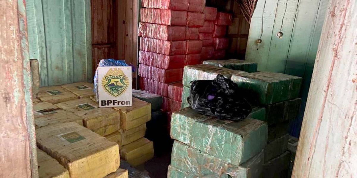 BPFRON apreende mais de três toneladas de drogas em Diamante D’Oeste