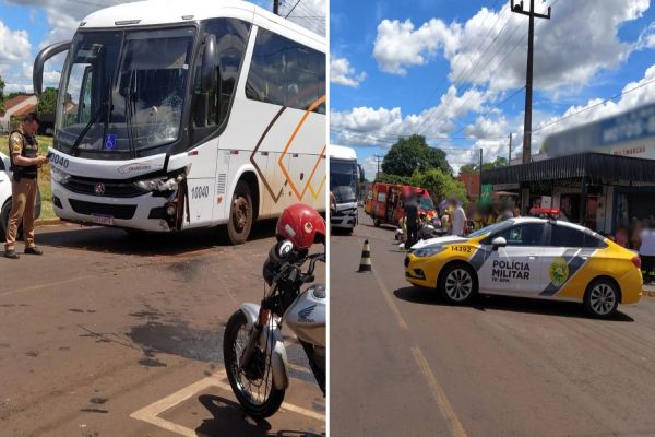 Rondonense de 49 anos morre ao bater moto contra ônibus em Marechal Cândido Rondon