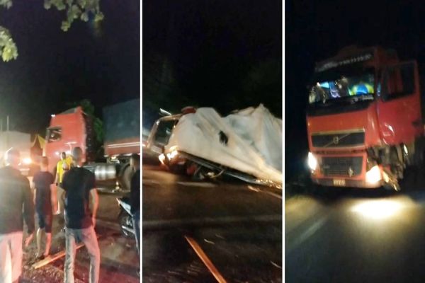 Caminhoneiro fura bloqueio e arrasta manifestante na BR-364 no município de Cacoal
