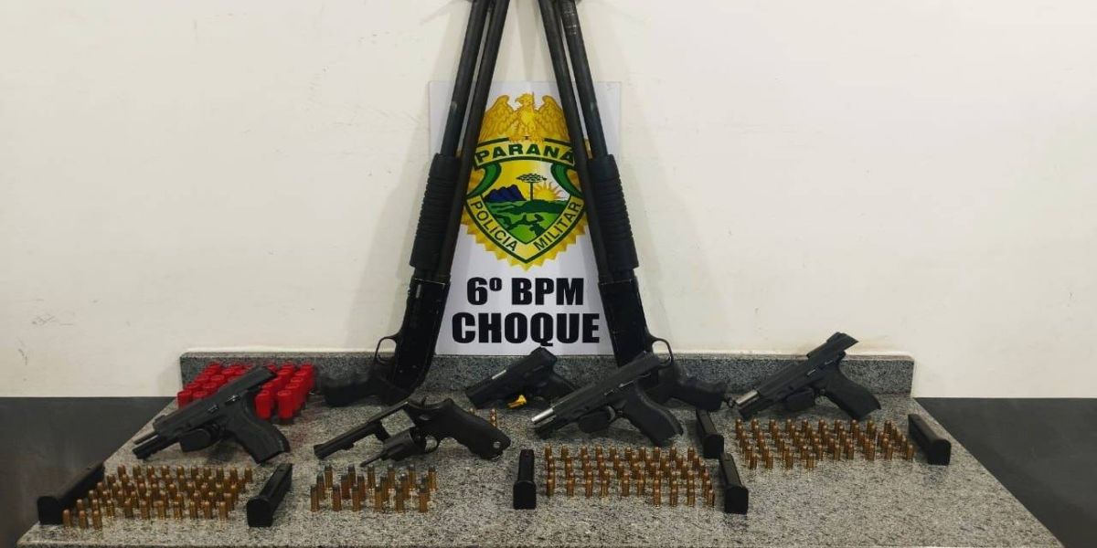 Polícia Militar apreende armamento e detém homem por porte irregular de arma de fogo