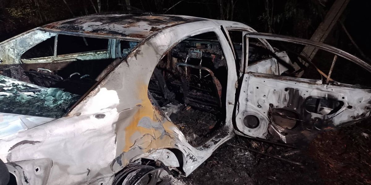 Homem morre carbonizado em acidente em Santa Terezinha de Itaipu