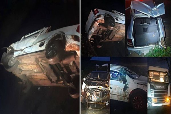 Acidente envolvendo cinco veículos é registrado na PR-497, entre São Miguel e Itaipulândia