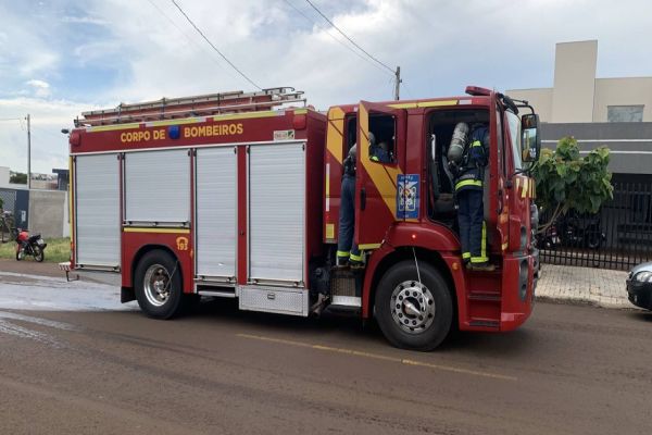 Imagem referente a notícia: Princípio de incêndio em residência é registrado no Loteamento Belmonte