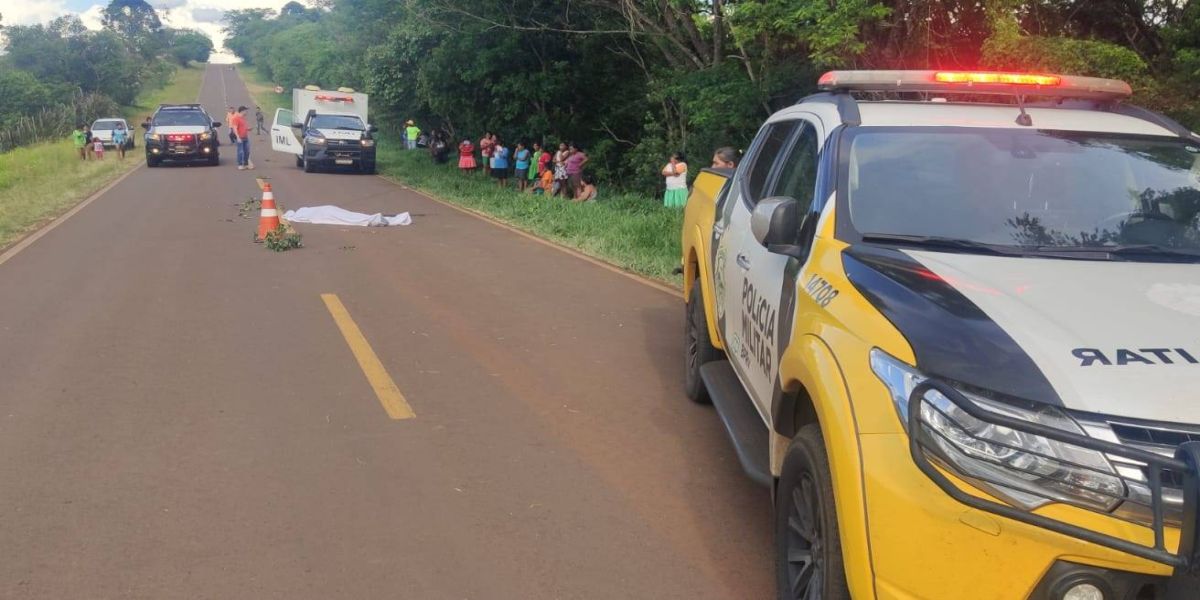 Jovem de 17 anos morre após ser atropelado na PR-473 em Nova Laranjeiras