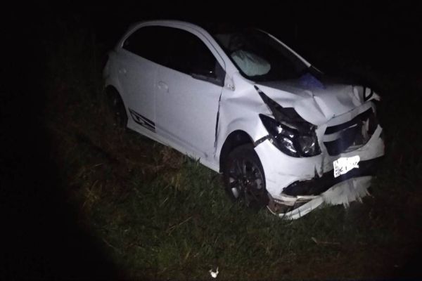 Colisão frontal deixa quatro pessoas feridas na PR-180 entre Juvinópolis e Boa Vista da Aparecida