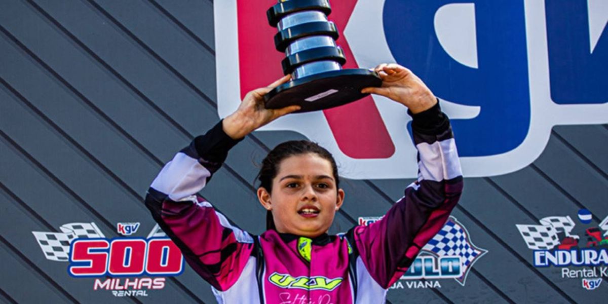Kartista paranaense, Giovana Marinoski finaliza Copa São Paulo em terceiro