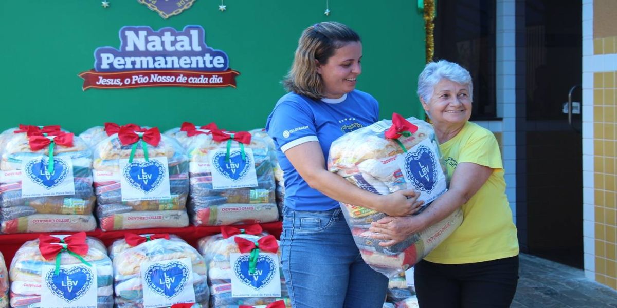 Com o apoio do povo, LBV realiza entrega de 130 cestas de alimentos para famílias cascavelenses