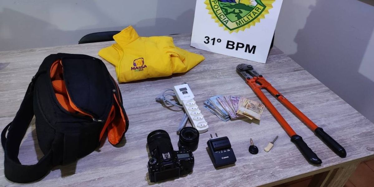 Em ação rápida, PM prende duas pessoas durante tentativa de furto a lotérica em Cafelândia