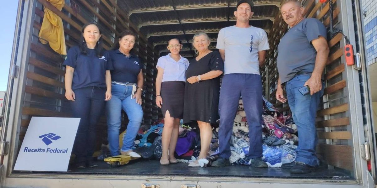 Receita Federal destina mercadorias à Defesa Civil do Paraná